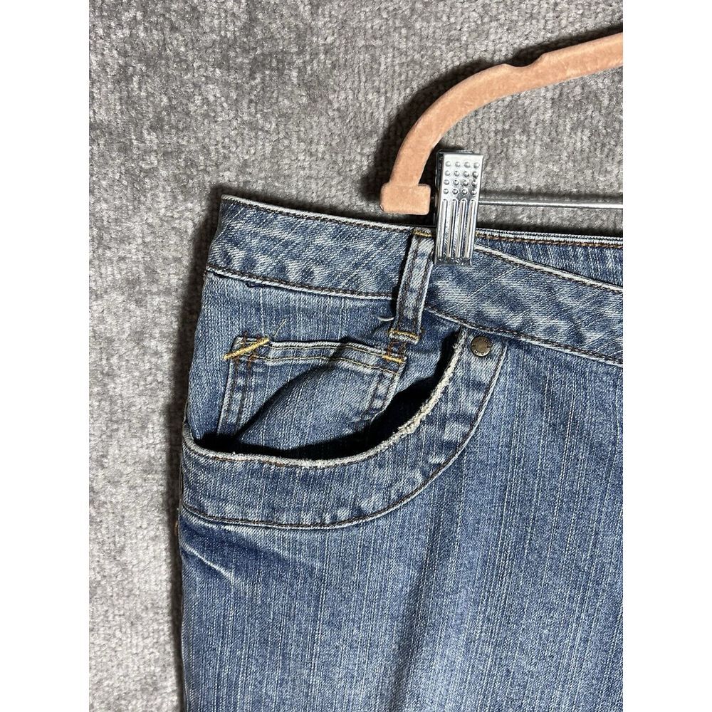 Vintage a.n.a. Jeans Womens Size 24W Blue Stretch Denim Distressing Pockets - Picture 6 of 14